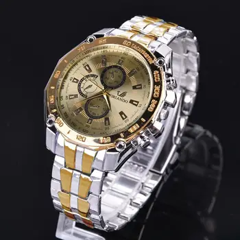 2021 Нови модни мъжки часовници Най-добрата марка на Луксозни От неръждаема стомана, Спортен хронограф Кварцов часовник за Мъже Relogio Masculino