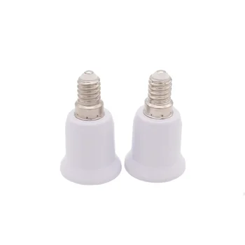Нови Преобразуватели E14 в E27 Адаптер За Преобразуване на Контакта Висококачествени Материали Изход Лампа Адаптер на Винт Основата на Лампата Притежателя Лампи