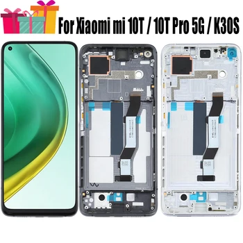 Оригиналът е за Xiaomi Mi 10T Pro 10TPro 5 ГРАМА LCD дисплей със сензорен екран Дигитайзер възли за Mi10T Pro Redmi K30S LCD дисплей M2007J3SY